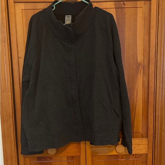 Shape Activewear Charcoal Bomber Jacket 3X New - Picture 1 of 5